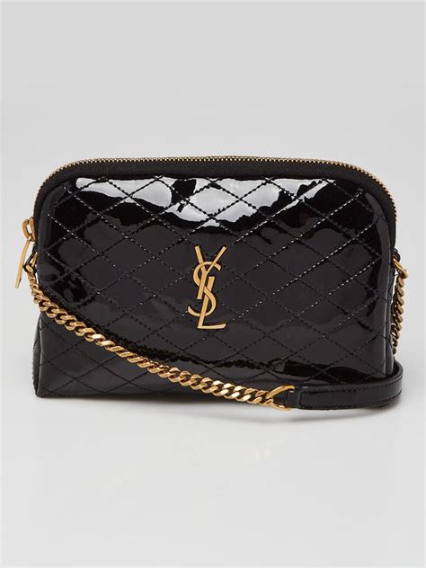 yves saint laurent patent leather bag|GABY vanity bag in patent leather .